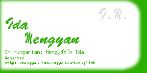 ida mengyan business card